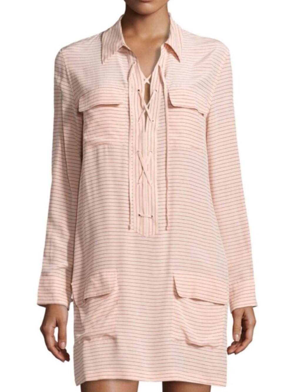 Equipment Knox Silk Shirt Dress XS NWOT Authentic